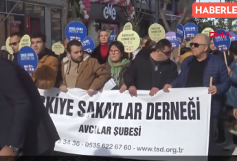 Türkiye Sakatlar Derneği Avcılar Şubesi 3 Aralık Engelliler Gününde Yürüyüş Düzenledi!